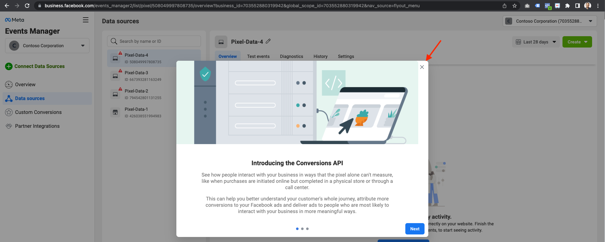 Add Facebook conversion pixel tracking – Cordial Knowledge Base